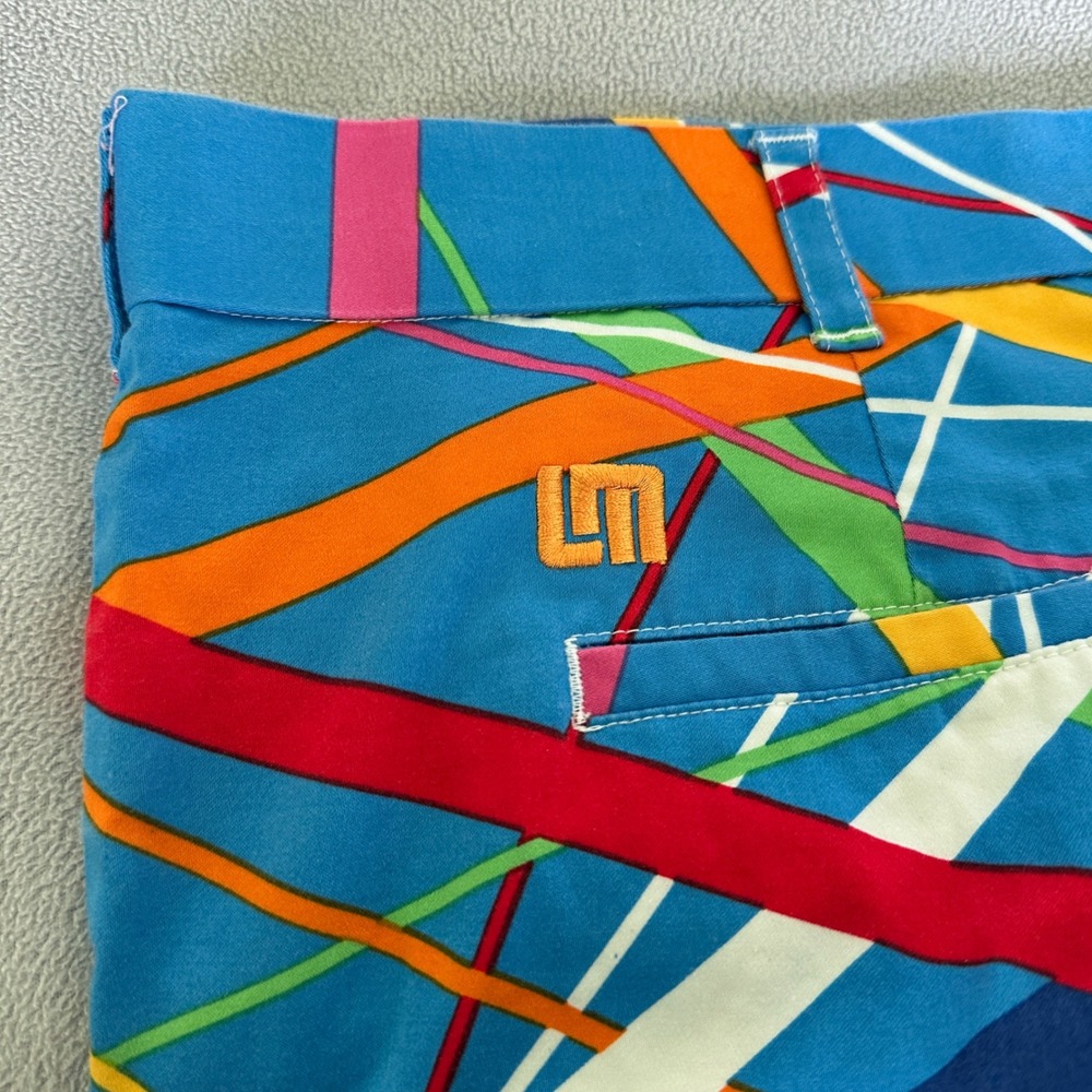 Loudmouth Golf Shorts Mens 42 Fairway Stix Heritage Geometric John Daly Casual View 2